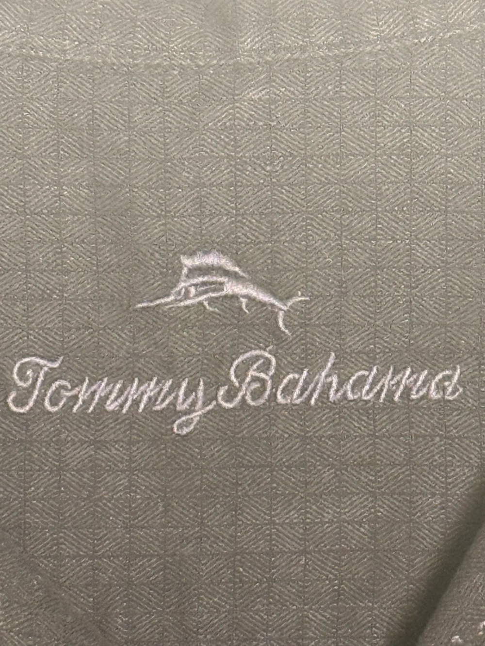 Tommy Bahama Logo Polo — Sage Green with White Embroidery